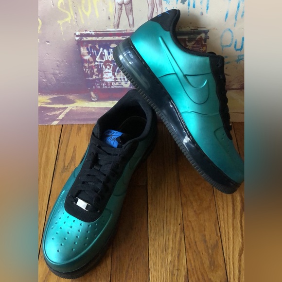 Nike Other - Nike Air force 1 Low Foamposite Green Black